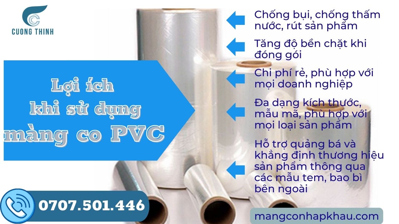 Nhờ các tính năng tốt mà màng PVC thường được dùng để đóng gói chai lọ