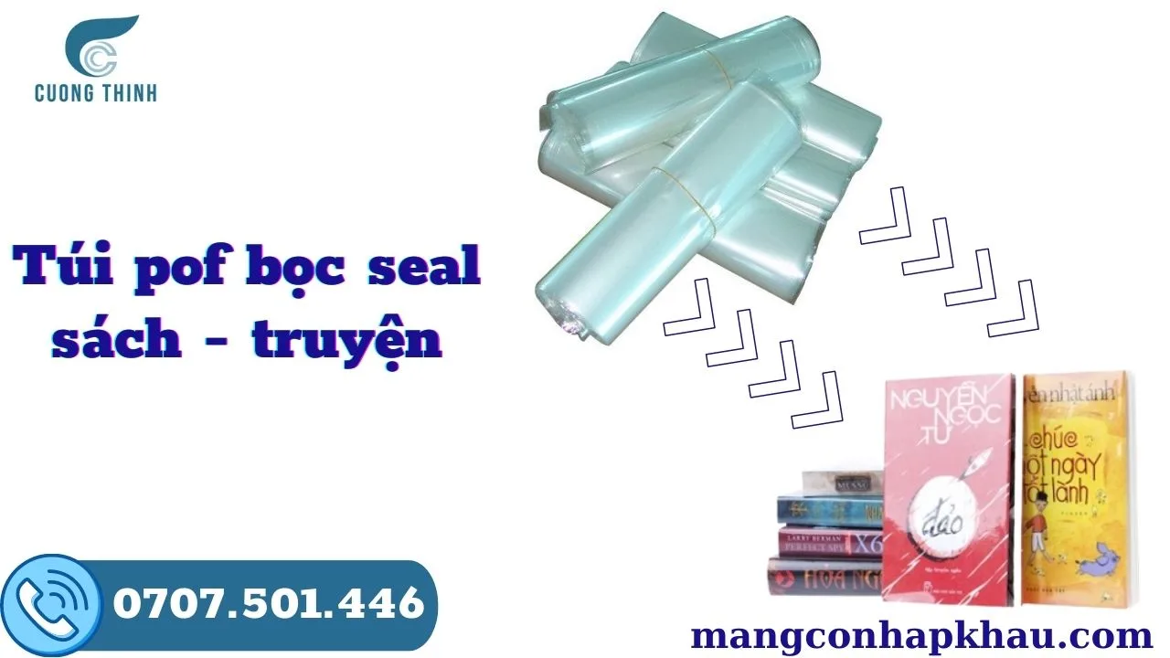 Túi POF bọc seal sách truyện